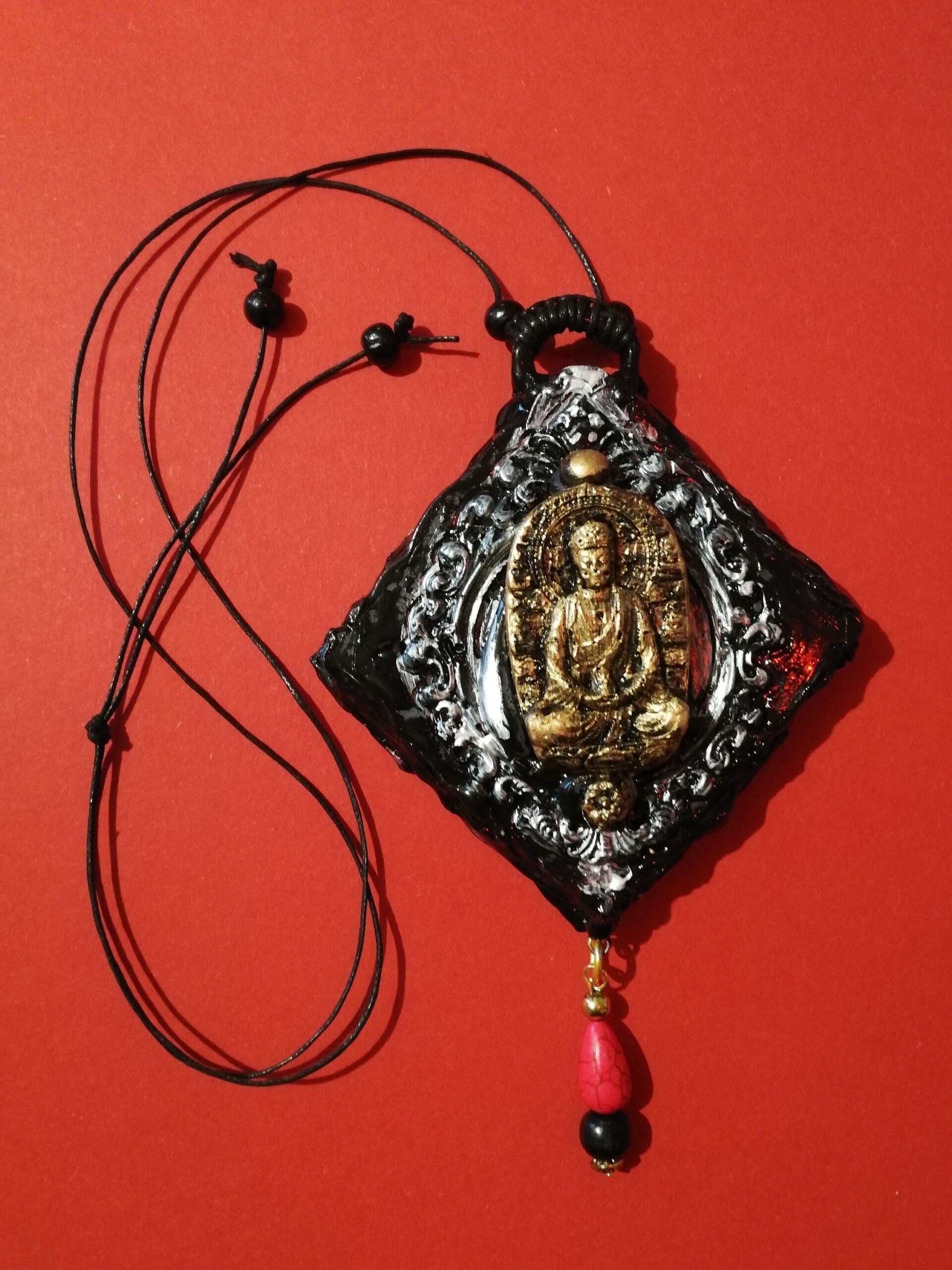 Magick Pendant of the Silent Lotus Spirit of the Golden Watcher Protection Manifestation Dragon Amulet