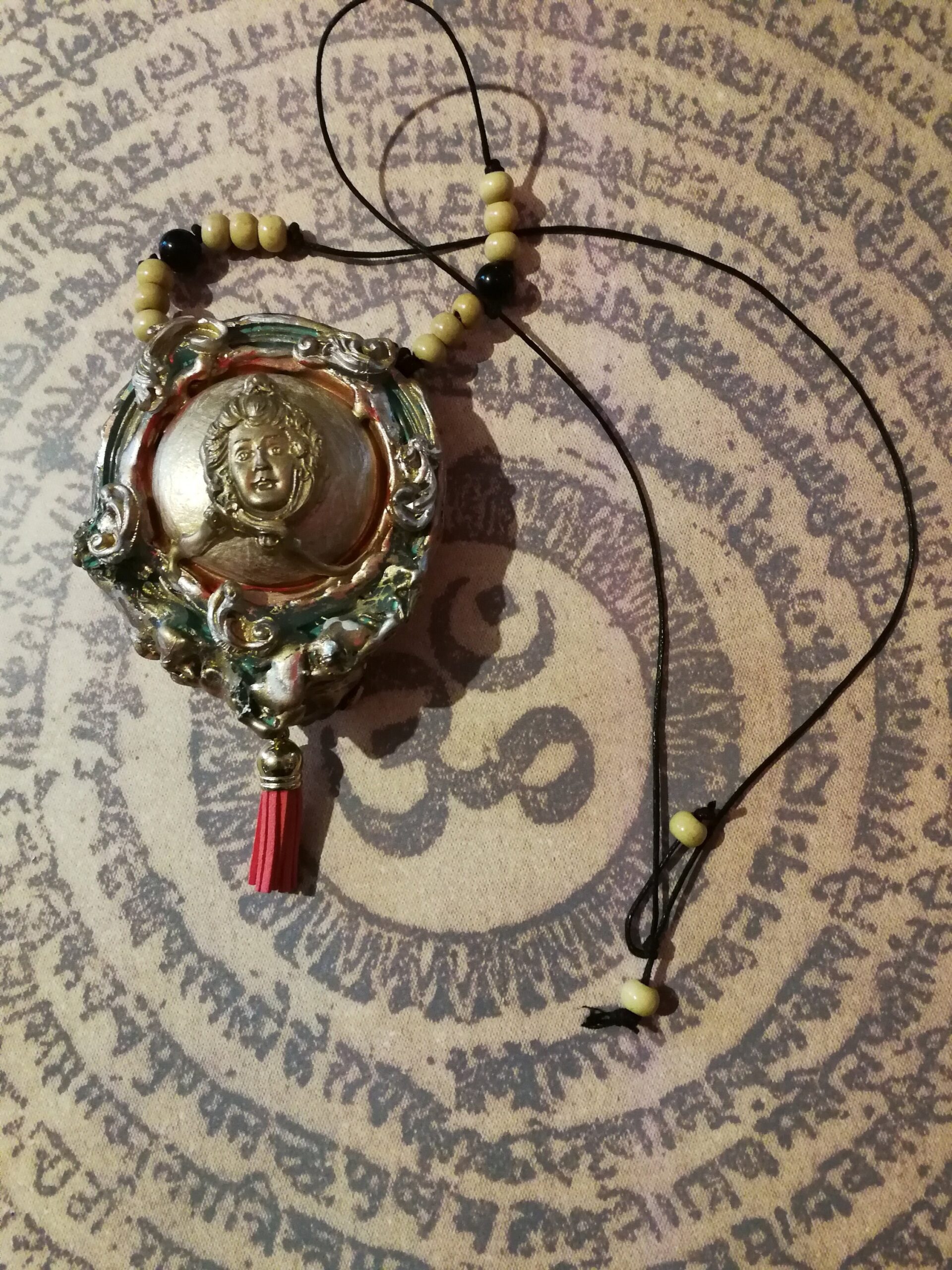 Tara Goddess, Quan Yin Talisman Pendant, Kwan Yin Divine Feminine Ethnic Prayer Amulet Yoga