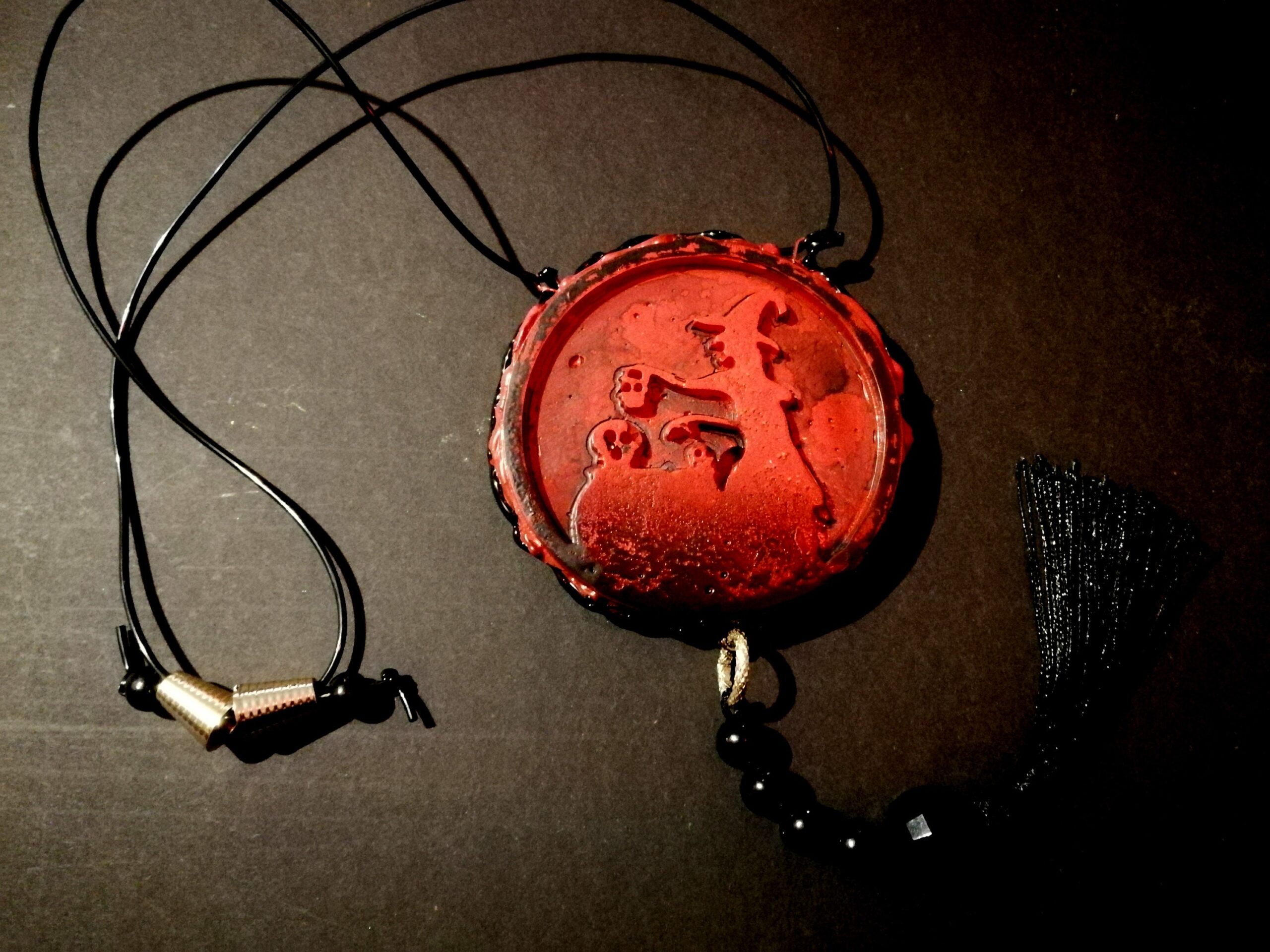 Dark Witch, Sigil Magic Pendant Witchcraft Pagan Symbol, Magick Evil Eye Talisman Pentacle Amulet