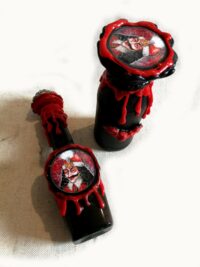 Magic Potion, Dracula Bat Vampire Apothecary Vintage Bottle, Witchcraft Altar Transilvania Decor Spell Halloween Sorcery