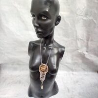 Evil Eye Amulet, Snake & Apple Talisman Totem, Spiritual Occult Jewelry Wealth Protection Good Luck