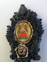 Magic Mirror, Baphomet Evil King, Satanic Occult Altar, Dark Magick Ritual, Goth Satan Satanist Symbol