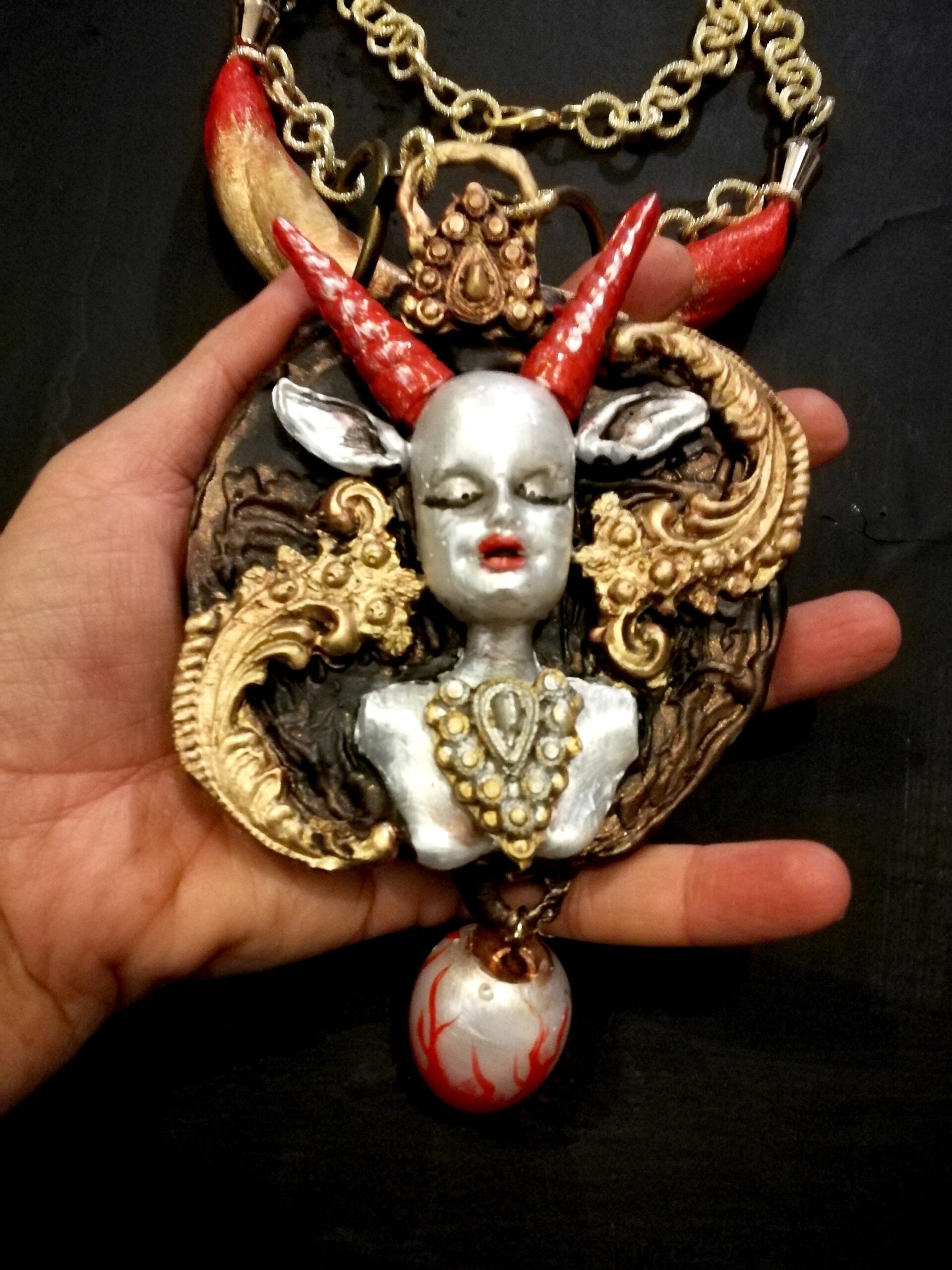 The Vatican, Vatika Etruscan Goddess, Catholic Demon Italy Church, Politheist Magic Talisman, Goth Jewel Lucifer