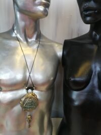 Masonry Symbol, Fraternal Mason Necklace, Masonic Talisman, Illuminati Triangle All Seeing Eye, Freemason Amulet Pendant