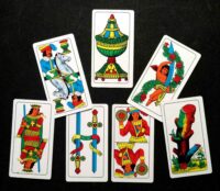 Antique Tarot Card, Oracle, Limited Edition, Italian Tarot, Piacenza, Play Card, Divination, Fortune Teller, Cartomancy