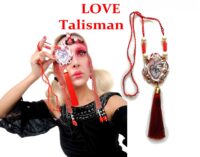 Love Talisman, Burning Arrowed Heart, Attraction Amulet Eternity Loveling, Protection Talisman Pendant Charm