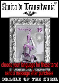 Tarot Card Deck, Sibyl Fortune Telling Cartomancy Divinatory Oracle, 24 Art Photo Naked Woman Nude Female Body Painting