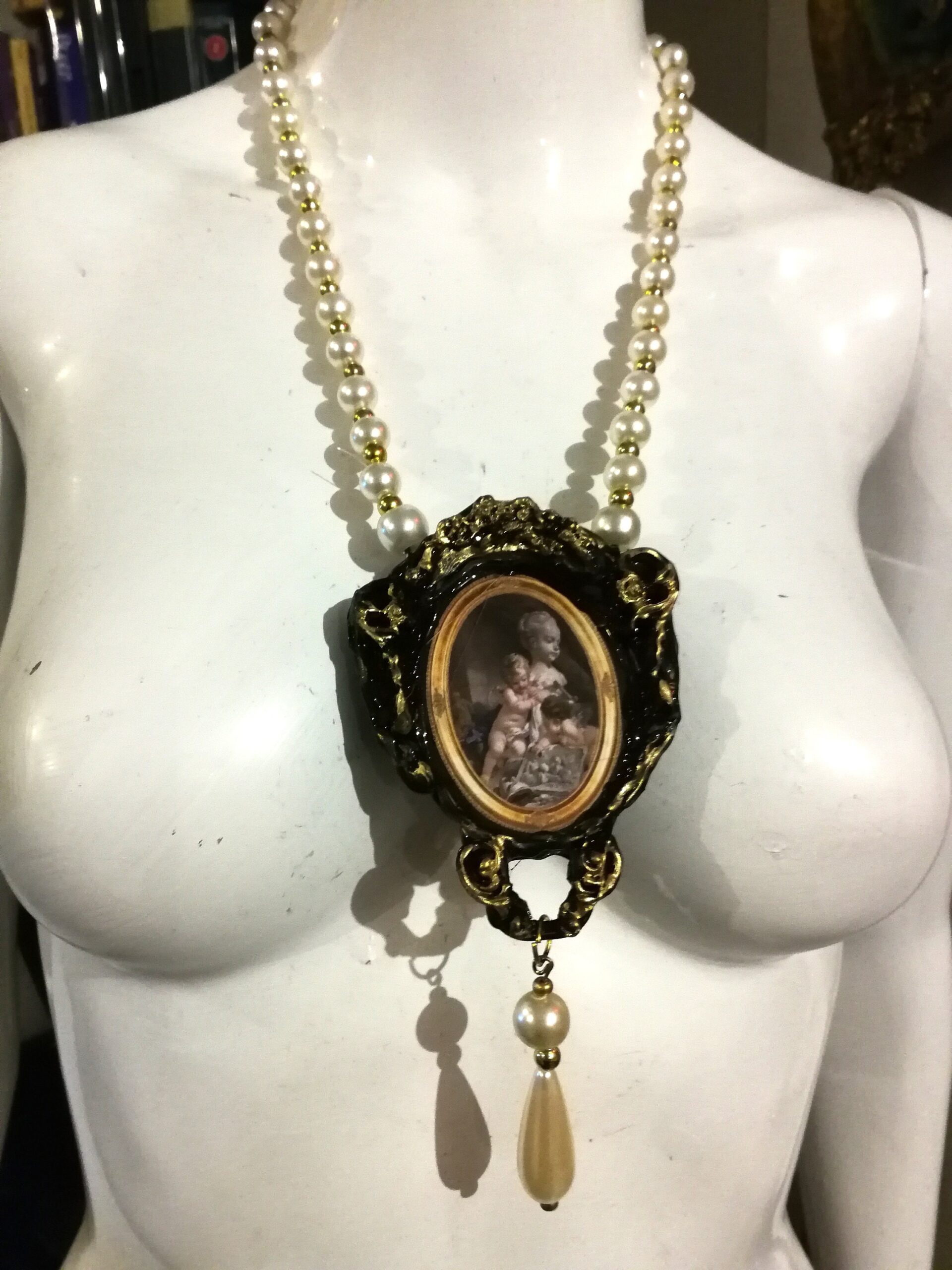 Guardian Angel, Cherubim Pendant Amulet, Royal Jewelry Magic Talisman Archangel Protection Charm, Seraphim Cherub