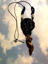 Guardian Angel Amulet, Cherubim Pendant Coronation Occult Jewelry Magic Talisman Archangel Charm, Seraphim Cherub