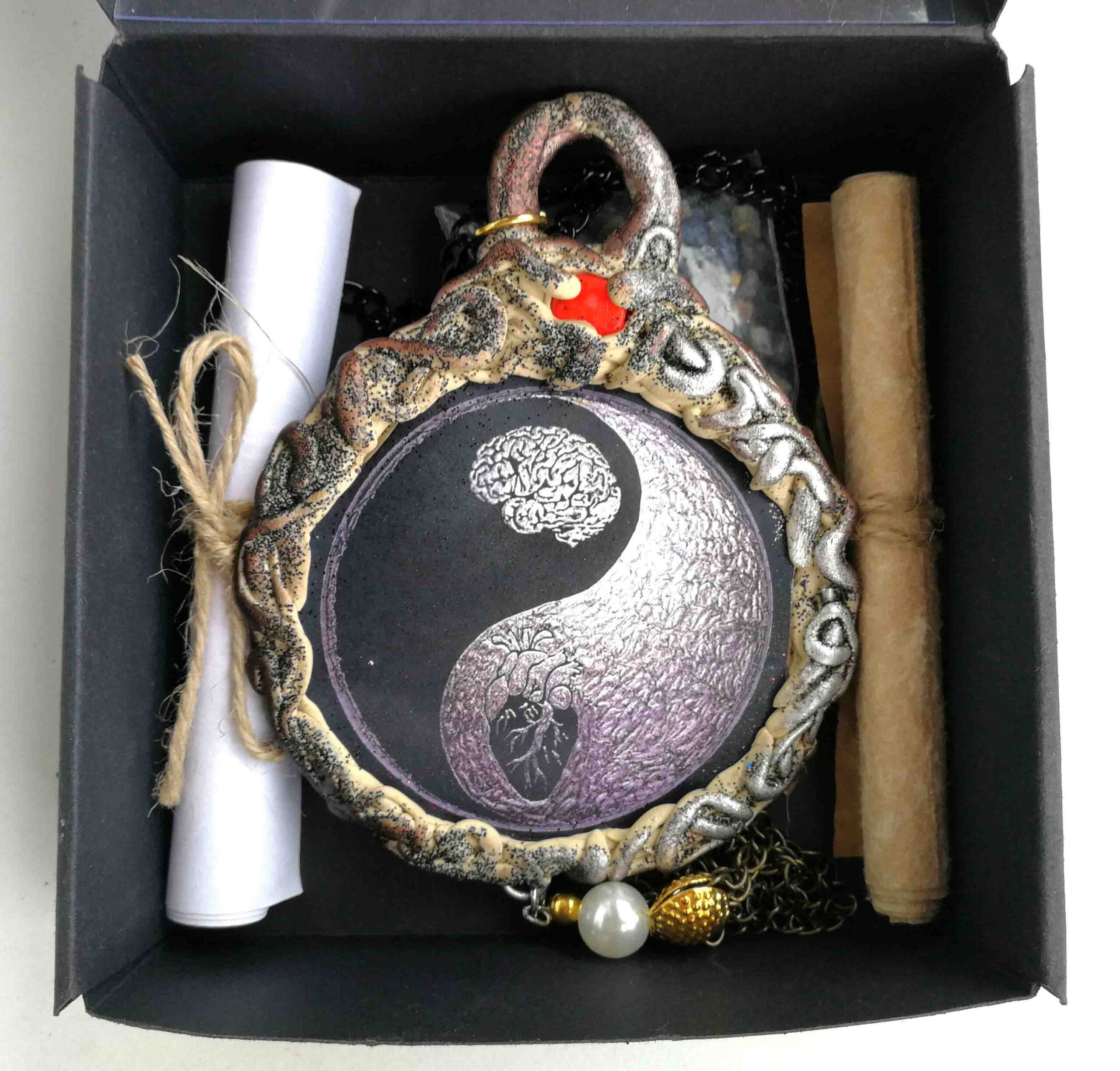 Yin and Yang Buddhist Tibetan, Quan Kuan Guan Kwan Yin Oriental Talisman, Lao Tzu Jewelry, Prayer Amulet Yoga Symbol