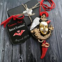 Lemegeton Djinn Spirit Amulet, Solomon's Magic Talisman Wealth Power Angel & Demon Occult Jewelry Witchcraft