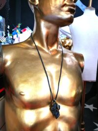 Witch Familiar Ancient Spirit Companion, Blessing Spell Uncut Gemstone Pendant, Magic Raw Stone Amulet