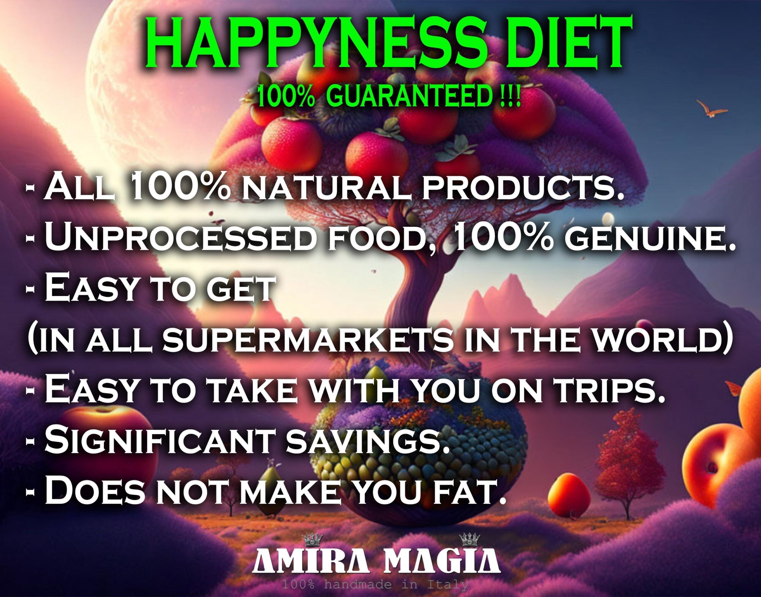 Happyness Diet Meal Plan for Be Happy, Rejuvenation & Get Back in Shape Nutrition Plan