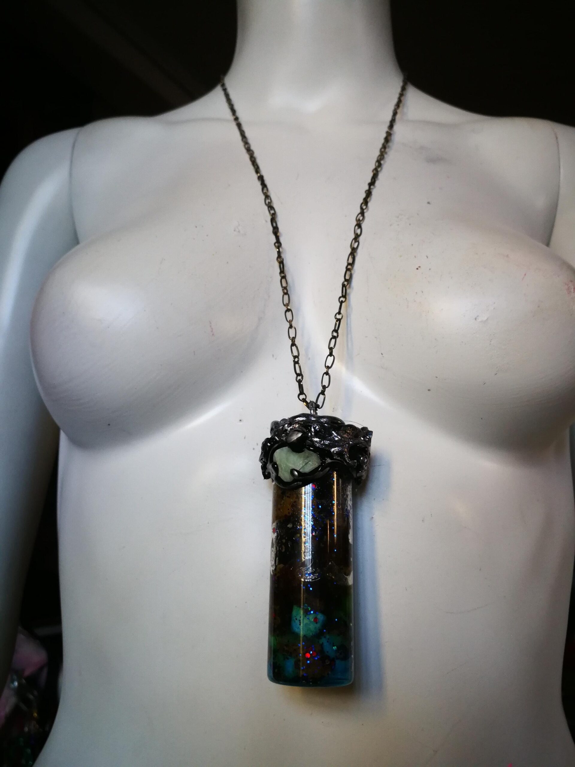 Spirit Vessel Pendant, Metaphysical Magic Potion Talisman Manifestation Your Inner Desires Wish Consecrated Amulet