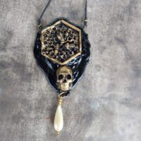 Skull Pendant, Bees Nest Talisman Djinn Amulet Money Attraction & Manifestation Magic Power Occult Jewelry