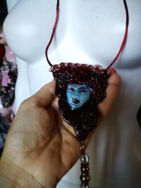 Agrat Bat Mahlat Goddess, Gothic Divinity Jewelry Kabbalah Magic, Esoteric Talisman Witchcraft Pendant Deity Witch