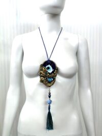 Turkish Evil Eye, Protective Talisman Pendant, Good Luck Necklace Charm, Protection Amulet Witch Jewelry