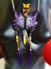 Gateway to Lilith - The Consecrated Butterfly Skull Rising Amulet, Practical Magic Moth Occult Jewelry