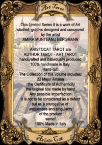 Cat Tarot Deck Major Arcana, 22 Oracle Card Limited Edition, Vintage Drawing Portrait, Aristocat Psychic Fortune Telling
