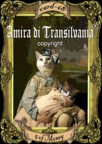 Cat Tarot Cards, Tarot Deck Minor Arcana Oracle Card Animal Spirits Guide, Vintage Cats Photo Drawing Portrait Aristocat