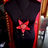 Inverted Pentagram Star, All Seeing Eye Amulet, Devil Talisman Five Fingers Pendant, Satanic Symbol