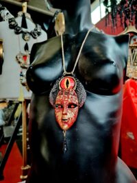 Lucifer Talisman Satanic Symbol, Sauron Eye Necklace Archon Magic Amulet, Satan Fallen Angel Wings