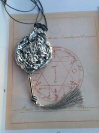 Handwritten Book, Antique Manuscript Occult Grimoire, Kabbalah Lesser Key of Solomon, Magic Kabbalistic Seal