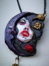 Lilith Necklace, Awakening Witch Talisman, The Dark Queen of Magick Beauty Amulet Psychic Powers
