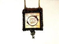 Alchemy Symbol, Talisman Witch Amulet Alchemist Witchcraft, Gothic Pendant Wicca Pentacle Ouroboros, Good Luck Key Snake