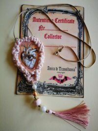 Love Attraction Amulet, Anatomical Heart Talisman, All Seeing Eye Magic Power Pendant Occult Protection
