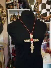 Satanic Cross, Little Devil Pendant in Deviled Egg, Sigil of Lucifer Satan Baphomet, Royal Crown Artcraft Esoteric Jewelry