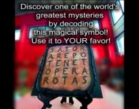 Sator Arepo Tenet Opera Rotas, Magic Square Home Protection Symbol, Protective House Blessing Secret Societies Sigil