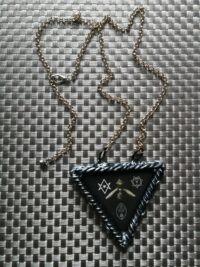 Magic Talisman, Thelema Pendant Occult Symbology, Aleister Crowley Jewelry Witchcraft, Ritual Amulet Oto Babalon Darkness