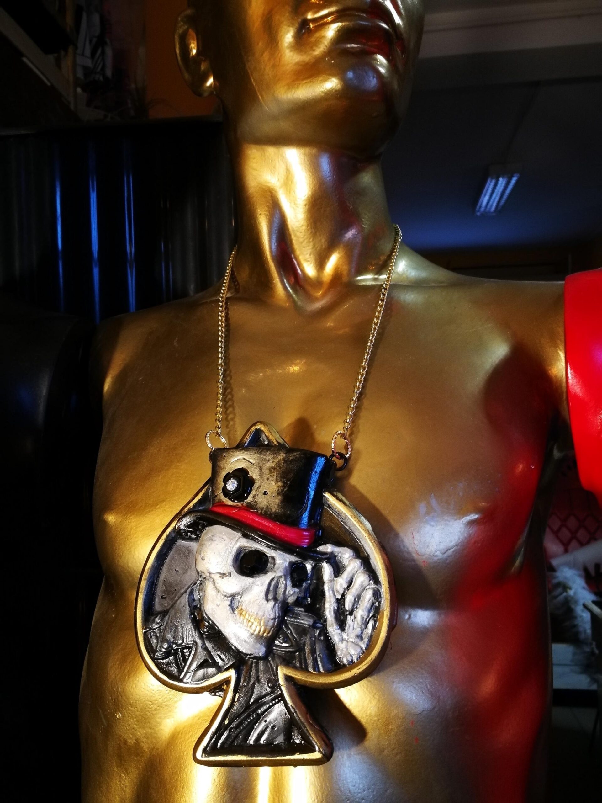 Baron Samedi Talisman, Cuckold Symbol Amulet Necklace, Personalized Voodoo Skull Pendant, Magic Witchcraft Guidance