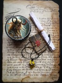Become a Witch - Shadow Enhanced Necklace, Uncut Gemstone Pendant, Magic Portal Raw Stone Amulet Spirit