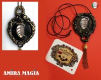 Alchemy of Souls Jewelry, Cosmic Egg Snake Pendant Amulet Necklace, Ouroboros Symbol Esoteric Talisman