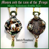 Green Tree Frog, Poison Dart Frog, Witch Jewelry Amulet Pendant, Magical Power Money Attraction Talisman, Moses Ten Plague