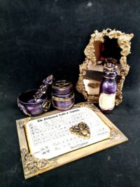 Magic Potion Apothecary Bottle, Witchcraft Spells Periodic Table Altar Sanctuary, Dark Witch Sorcery Mirror