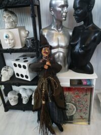 Witch Doll Macabre Babayaga, Old Antique Voodoo Macabre Baba Yaga, Witchcraft Supplies Salem Massachusetts