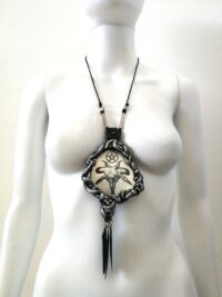 Dark Witch Amulet, Inverted Pentagram Witchcraft Symbol, Magic Evil Eye Pendant Talisman Occult Jewelry