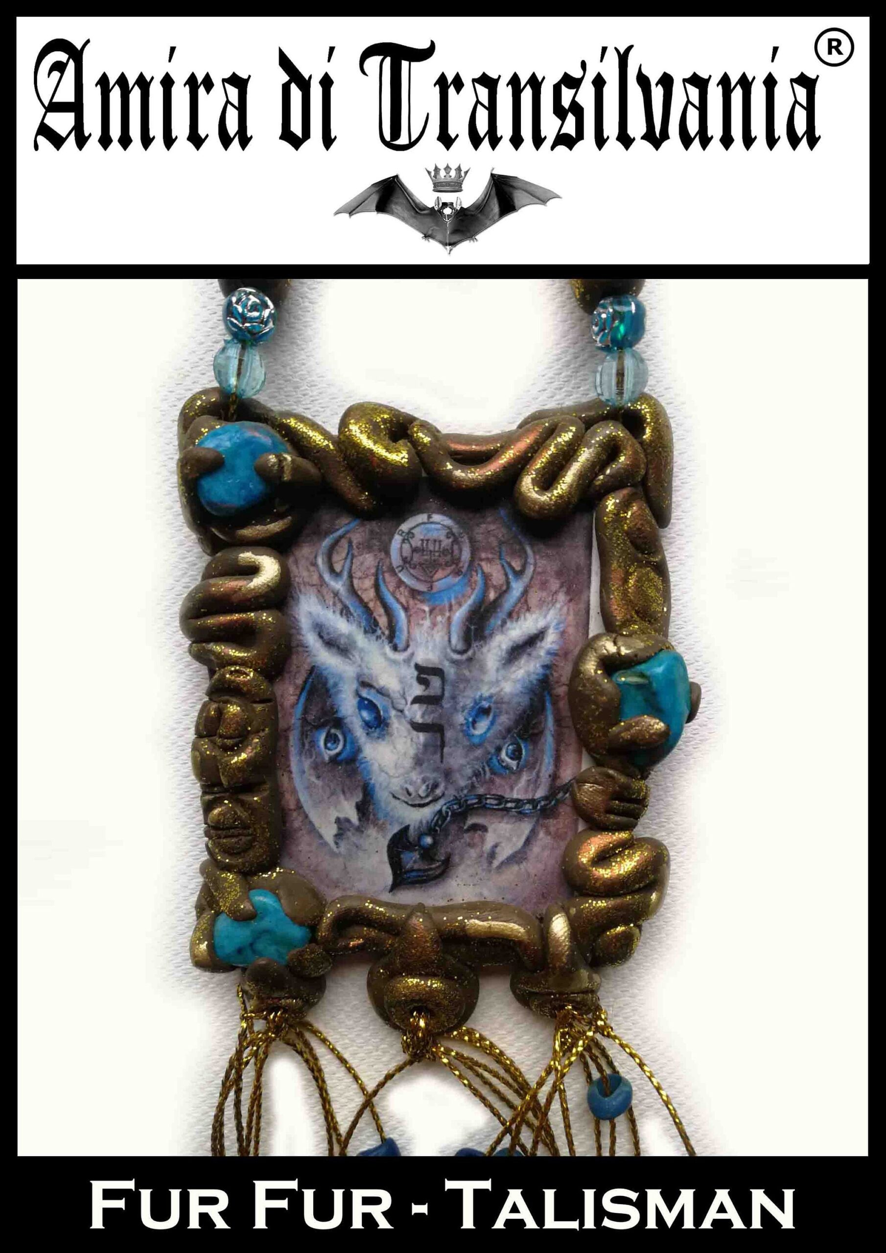 Furfur Demon, Love Talisman, Love Attraction, Amulet, Evil Eye, Magic Power, Goth Jewel, Witchcraft Lemegeton, Goetia,
