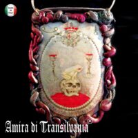 Frog and Toad Amulet, Witch Skull Talisman Occult Jewelry, Saint Graal Crown Witchcraft Magic