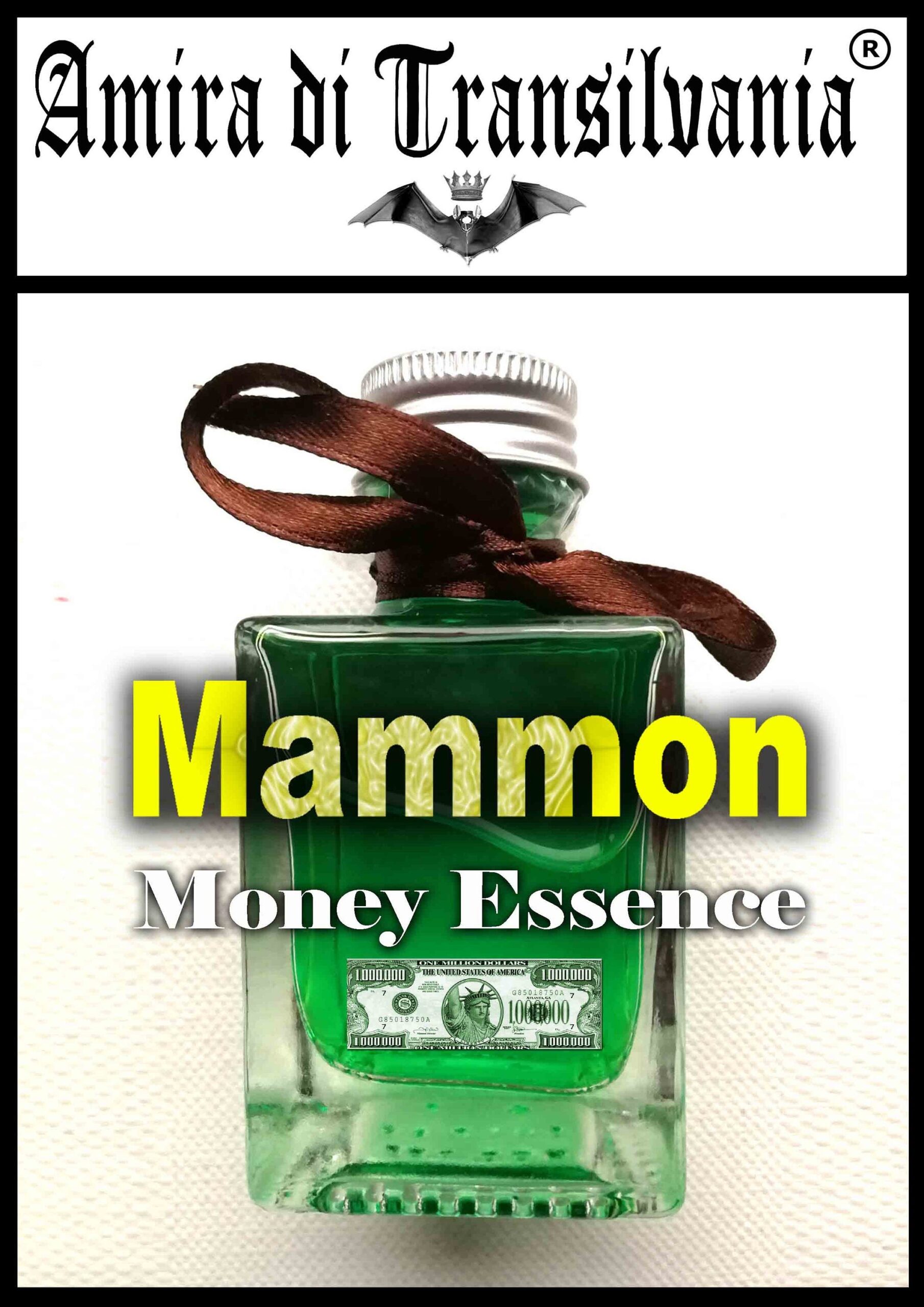 Perfume Oil Eau de Parfume Magic Vintage Bottle Fragrances Mammon Essence Money Wealth Richness