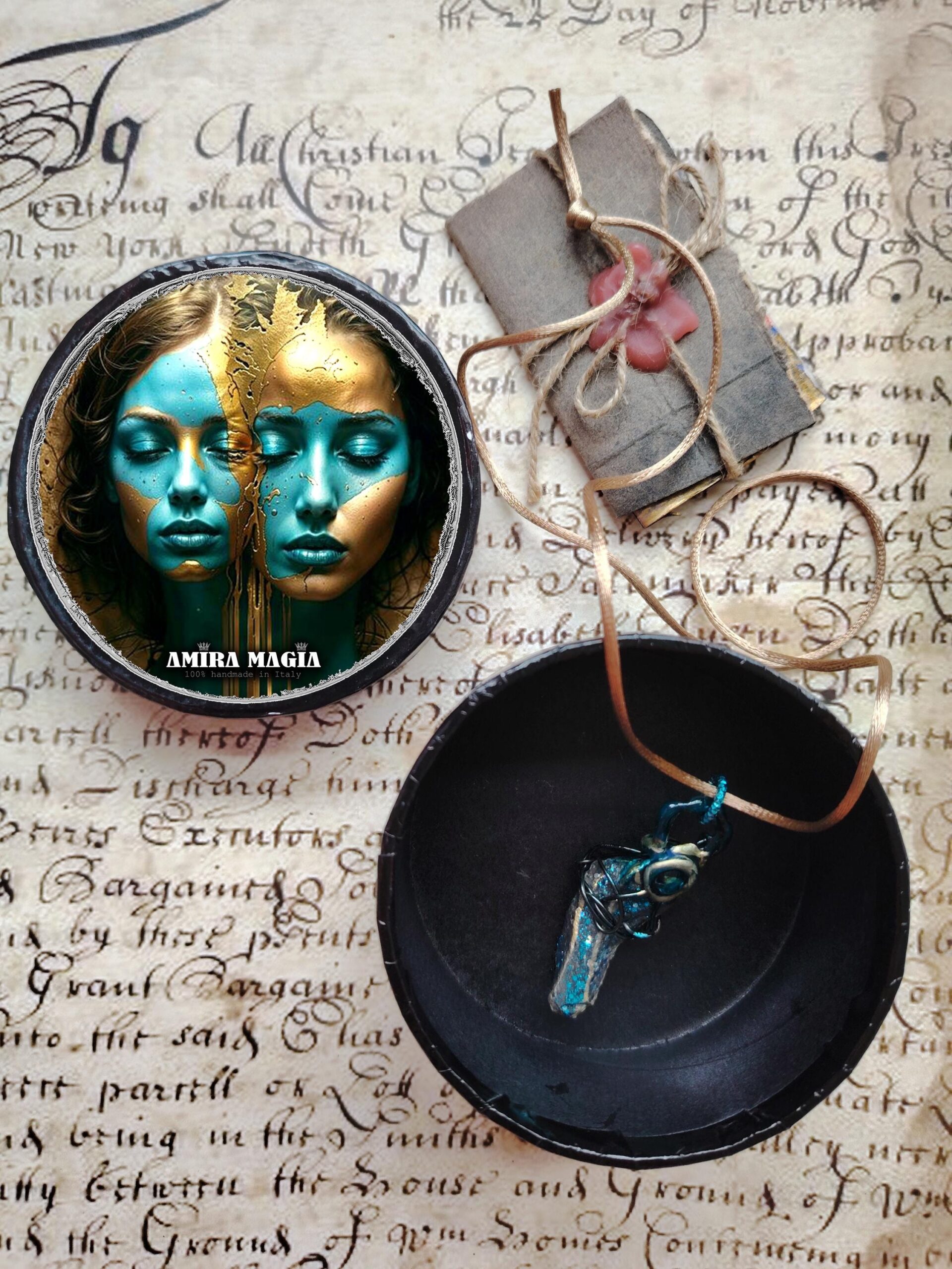 Enchanted Rock, Uncut Gemstone Pendant, Amulet of Magnetism, Enhanced Necklace Magic Portal Direct Raw Stone