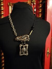 Hindu Goddess, Vishnu Lakshmi Talisman Pendant, Kali Maa Oriental Jewelry, Laxmi Prayer Amulet Yoga