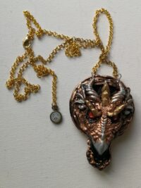 Dragon Head, Viking Necklace Gothic, Alchemy Symbols, All Seeing Eye, Evil Pendant Ouroboros Snake