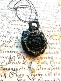 In Loving Memory, Life Forever Immortality Talisman, Dark Gothic Skull Amulet Evil Eye Pendant