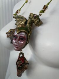Bune Demon, Eagle Talisman Dragon Amulet Pendant, Goth Jewel Magic Seal Sigil, Lemegeton Goetia Lesser Key of Solomon
