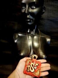 Snake Necklace Talisman, Celestial Feng Shui Amulet, Magic Symbol, All Seeing Eye Pendant