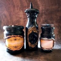 Magic Potion, Witch Altar Apothecary Vintage Bottle, Old Witchcraft Dark Magick, Occult Ritual Sorceries